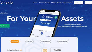 SCAM - Coinexio.net Review: 3% - 4% daily for 45 - 60 days. 150% - 200% after 5 - 10 days. 5% Bonus
