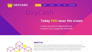 SCAM - Oxycash.co Review: 0.08% - 11% hourly forever. 10.3% - 27% hourly for 10 hours.