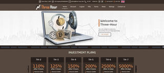 SCAM - Three-hour.club Review: 100.3% - 200% after 3 hours. 2500% after 15 days. 5000% after 30 days
