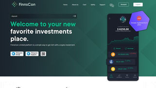 SCAM - Finnscon.com Review: 2% daily for 30 days. 180% - 250% after 4 - 12 days.