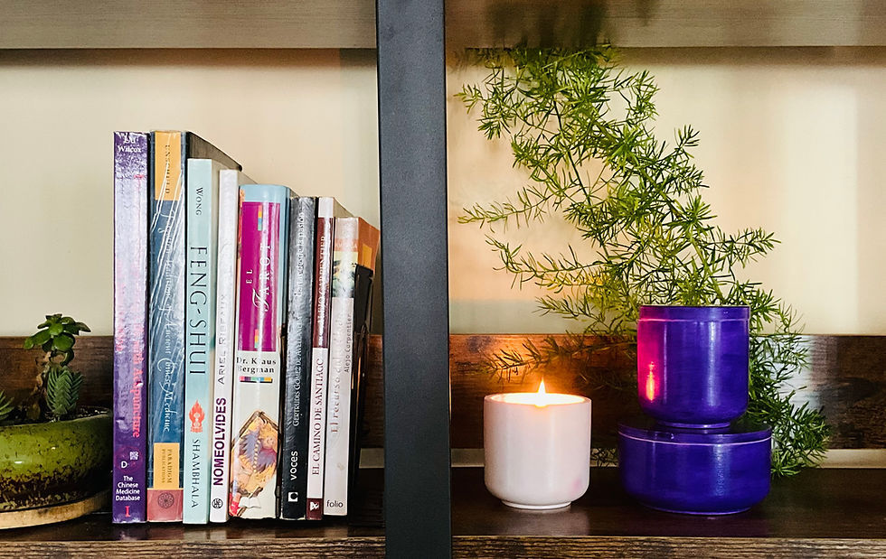 Purple Hibiscus & Lavender Candle Set