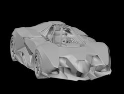 Lamborghini Egoista concept fan art