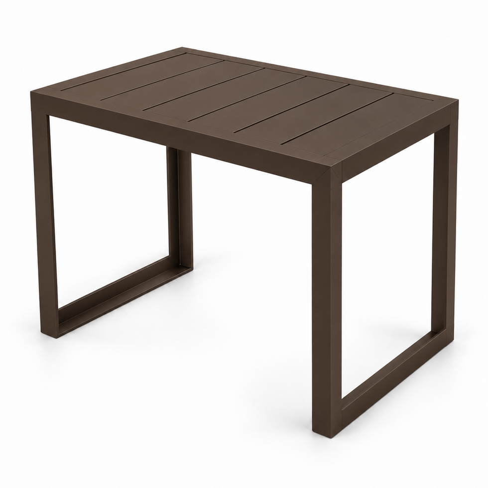 Side Table Console – aluminium side table in Bronze Dark aluminium finish | CPS Living, Brisbane