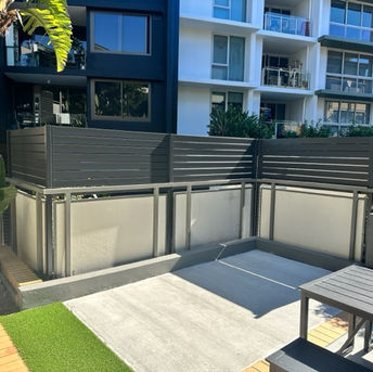 BBQ area privacy fence