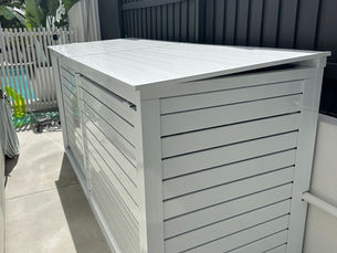 Custom Aluminium Pool Pump Cover with Unique Access Design Requirements