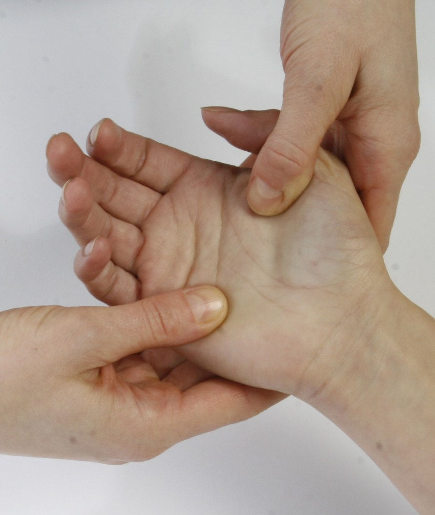 shiatsu work on palms