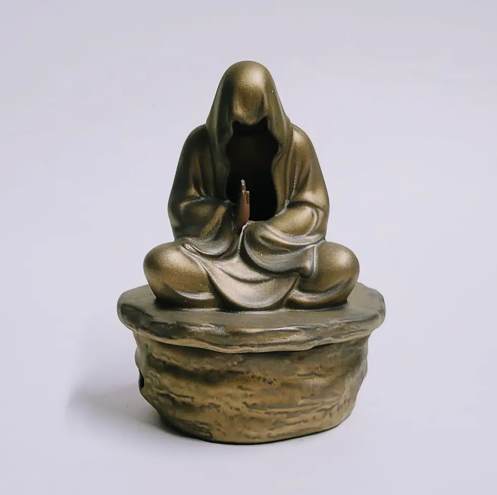 Porte-encens Moine Méditation