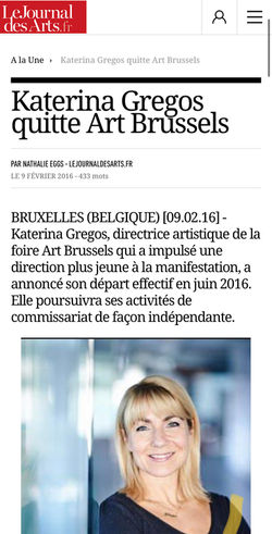 LE JOURNAL DES ARTS, 09/02/2016