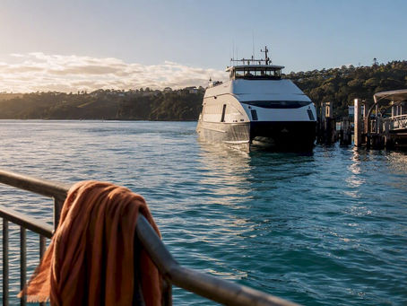 Ferry approaching Matiatia on Waiheke Island