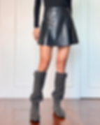 A-line PU Skirt 