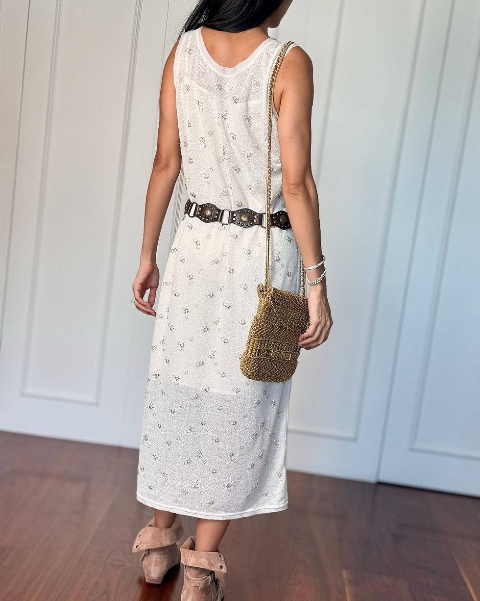 Thumbnail: Crystal Embellished Dress with Belt