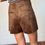 縮圖：Suede Button Mini Skort
