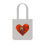 Thumbnail: Designer "Red Heart" Woven Tote Bag **ECO FRIENDLY**