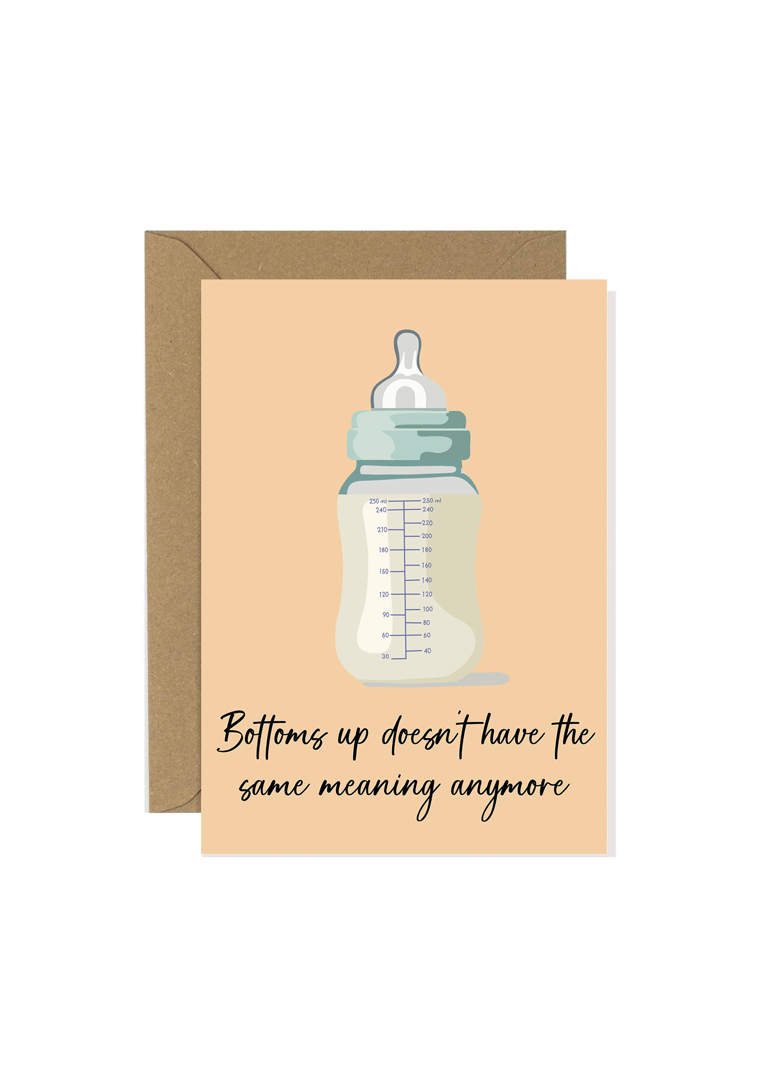 ‘Bottoms up’ New Baby Card
