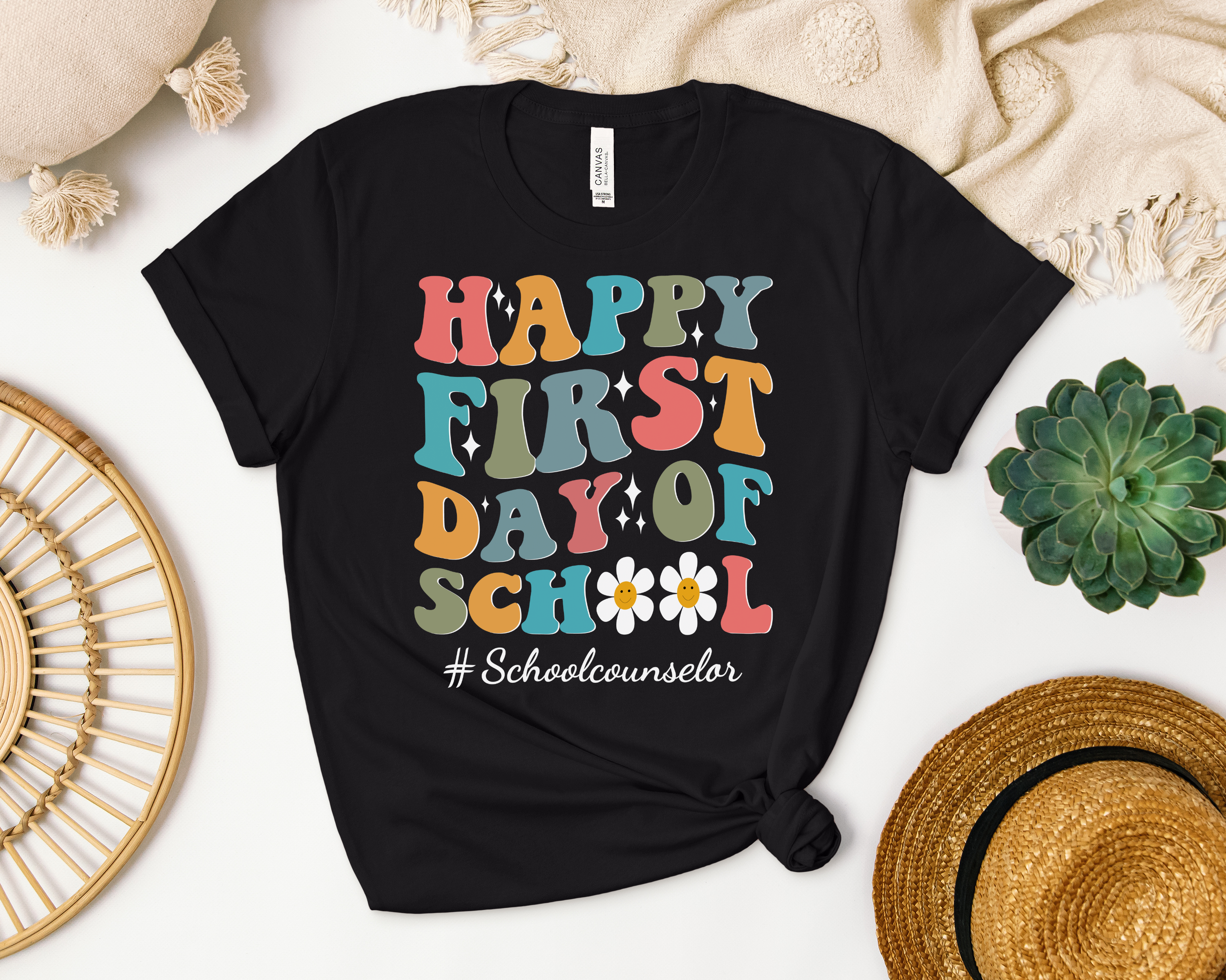 Retro Happy First Day of School Tee 