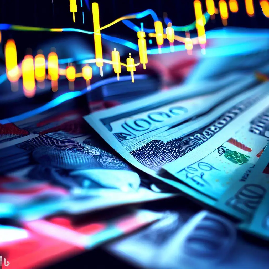 australian and americian dollars on forex market with charts
