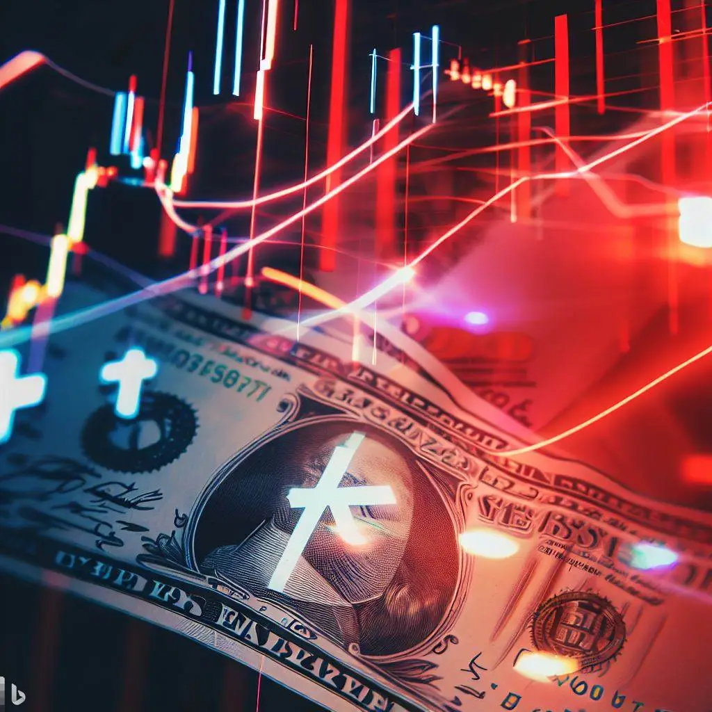 Dollars and Swiss Francs on forex charts