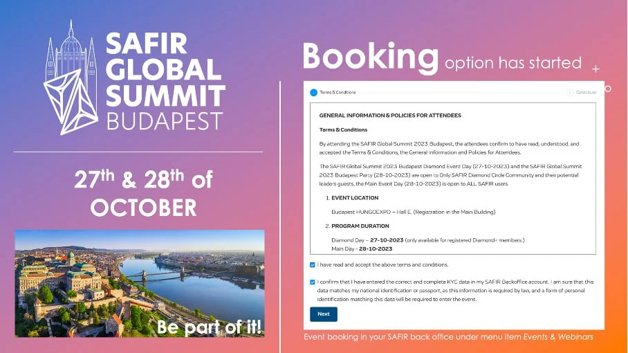 Safir Global Summit in Budapest 27-28 of October