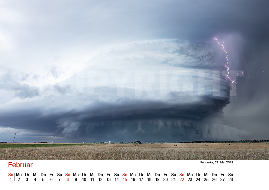 Miniaturbild: UNWETTERJÄGER 2026 KALENDER DIN A3