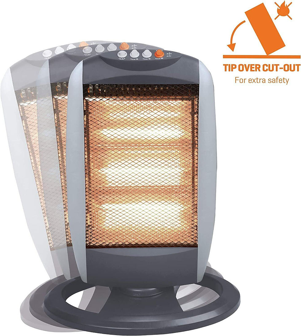 Halogen Heater Oscillating 1200W BB-HH200 | Miller Online UK