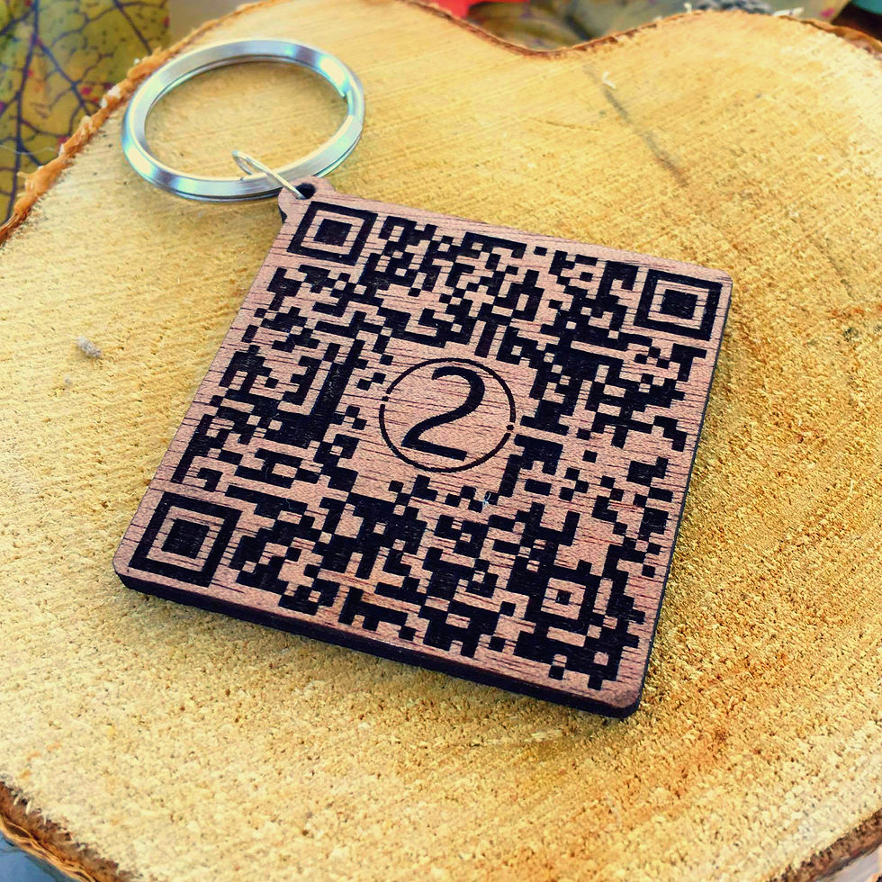 Μικρογραφία: QR Code - Custom Keychain