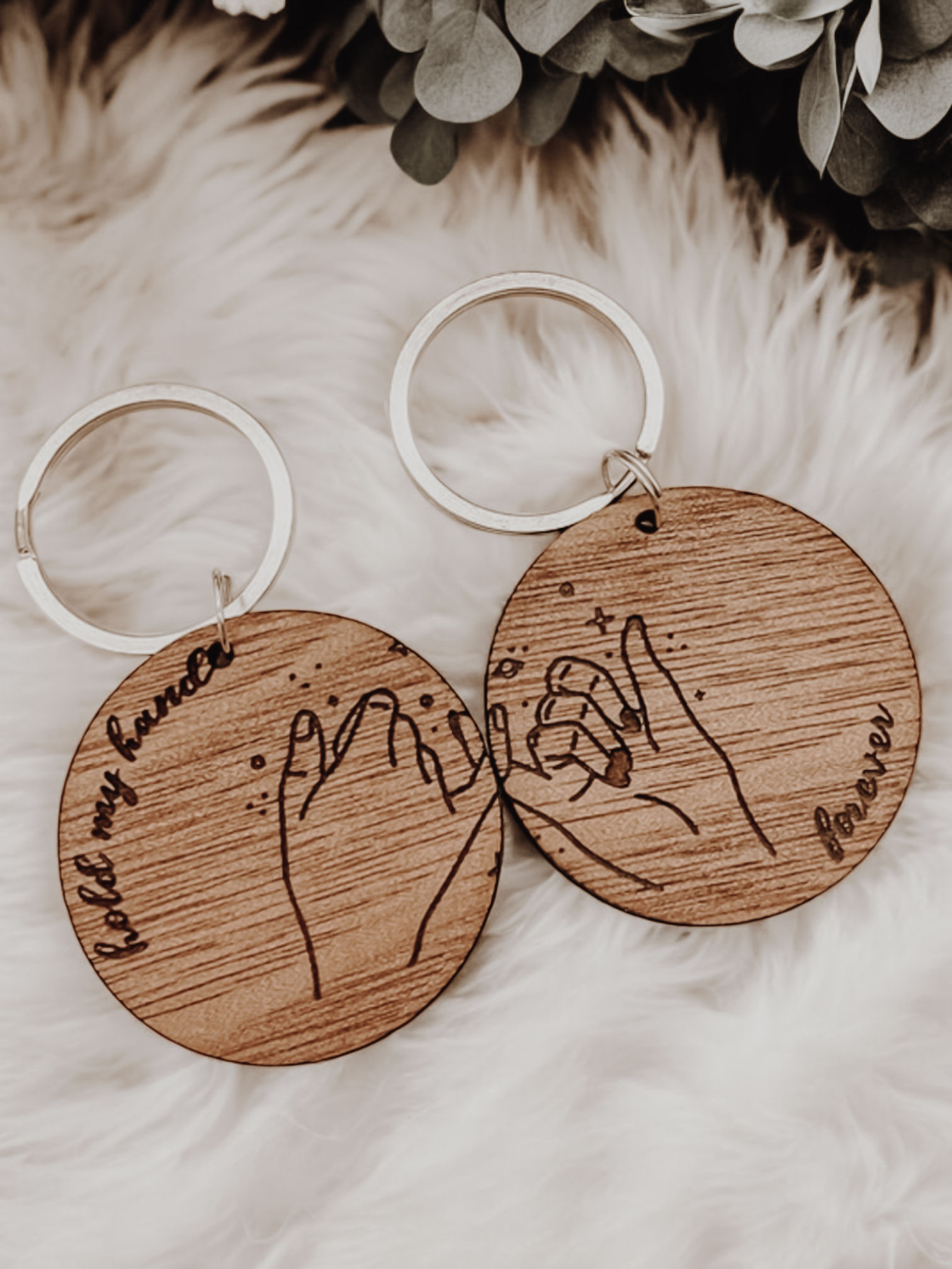 Hands Keychains set of 2