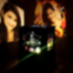 Customized photo shadow box frame with personalized picture and text