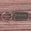 Personalized metal keychain with engraved name