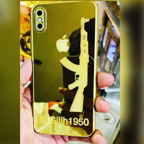 Thumbnail: Luxury customized gold back name plate by Printyourstyle