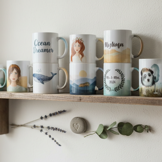 Customized photo mug