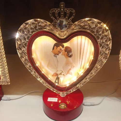 Customized crystal premium Heart led lamp