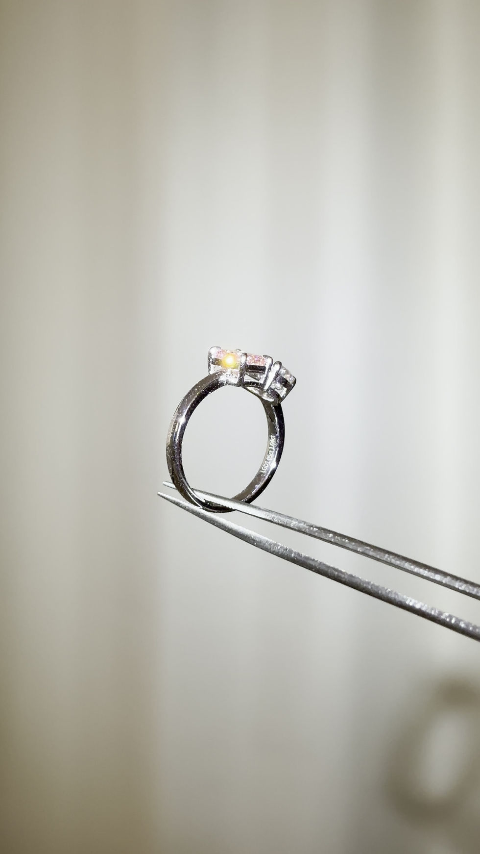 Thumbnail: Pink Diamond Toi Et Moi Ring 