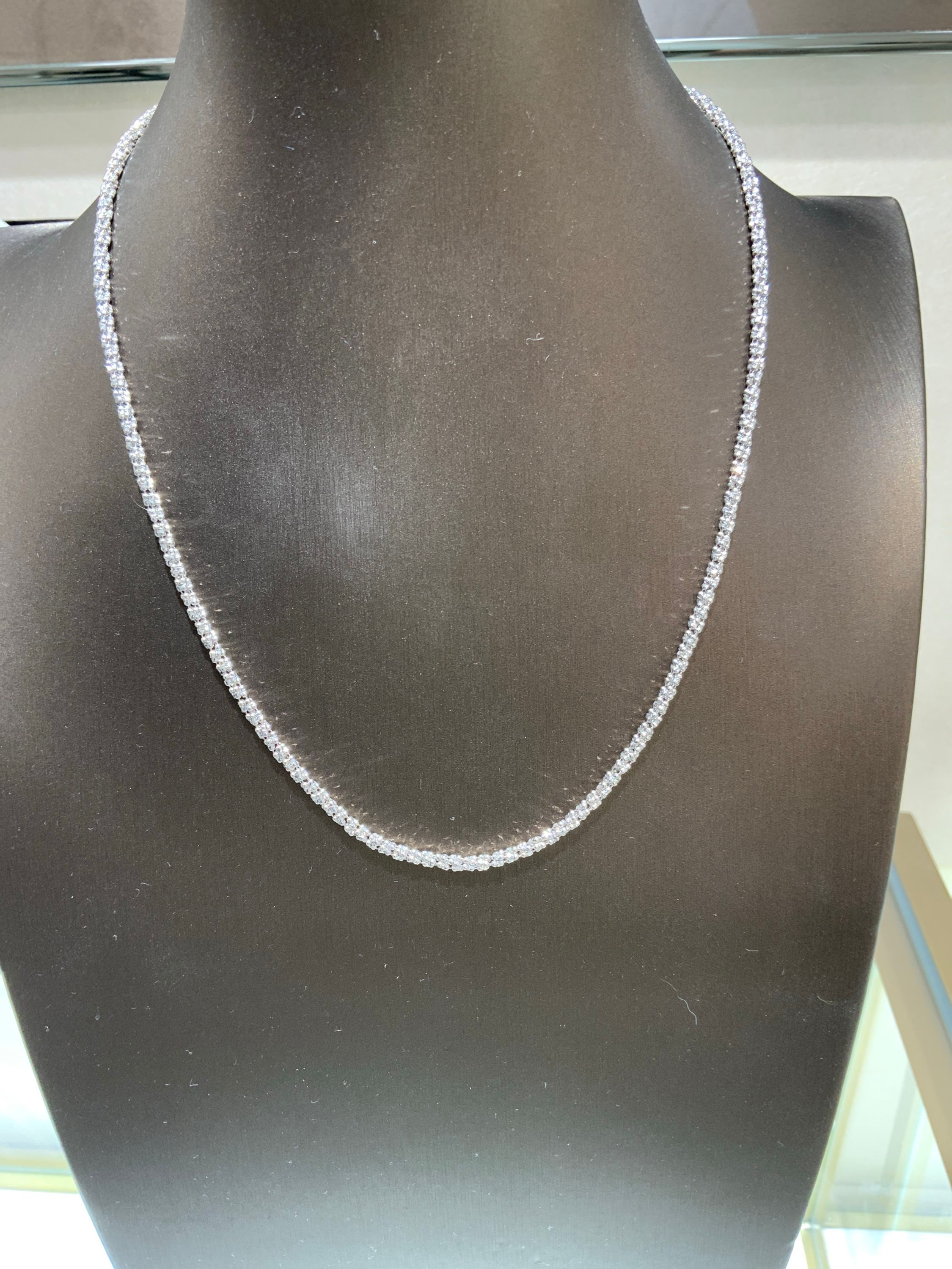 LJ#96 | 18K Electroform Gold | WG | 11.52g | Size 18 inches