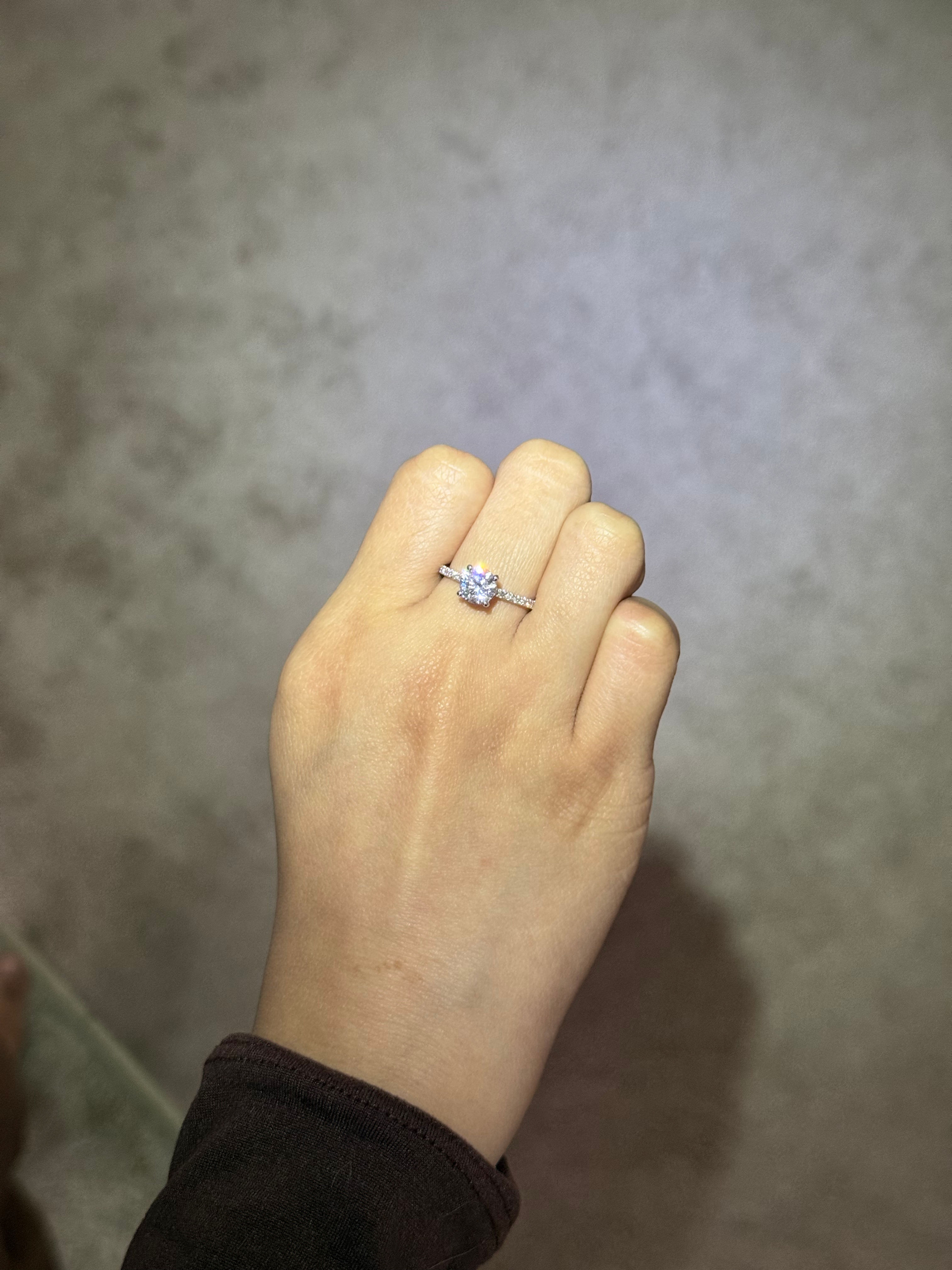 Round Brilliant Round Solitaire Ring (Lab Grown)