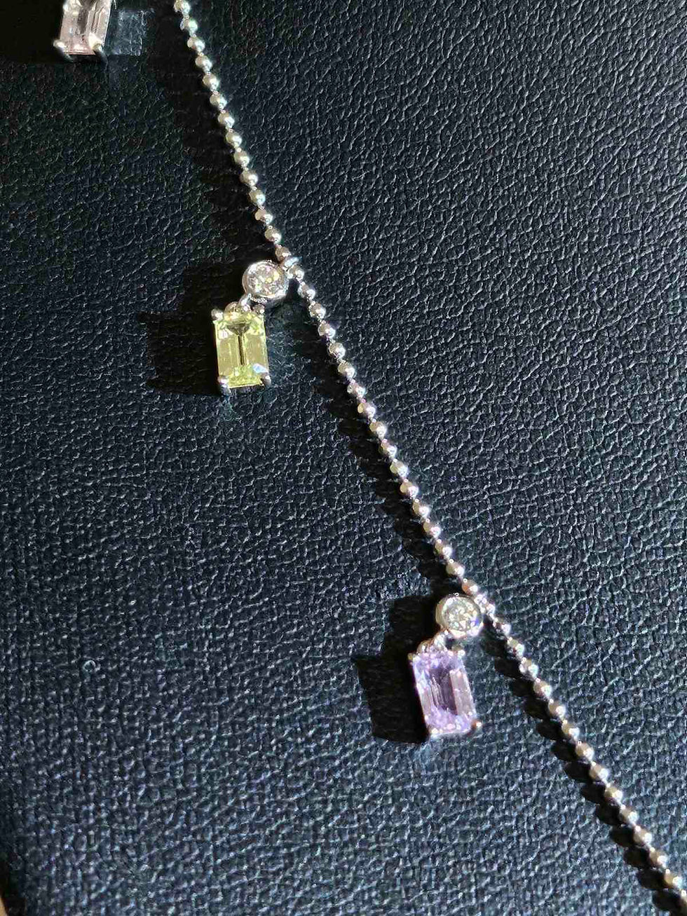 Thumbnail: 0.201 ct natural diamond VVS-VS-GH 14K WG 7.4g 16.5 inches