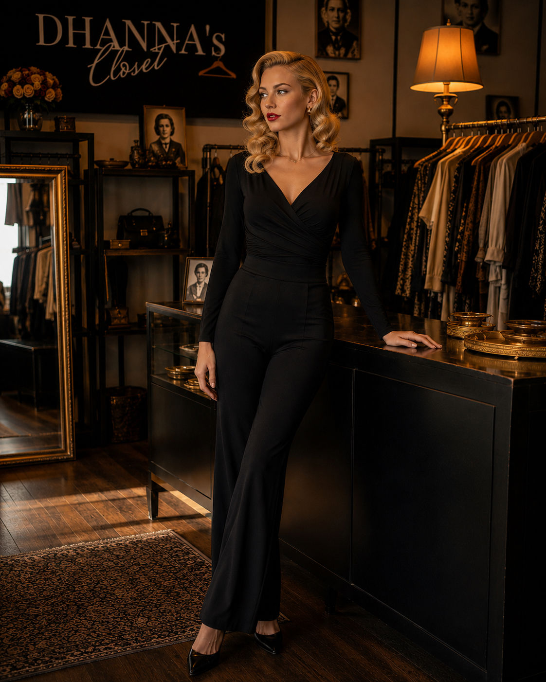 ✨ Pantalon Palazzo Noir Élégance – SHEIN ✨