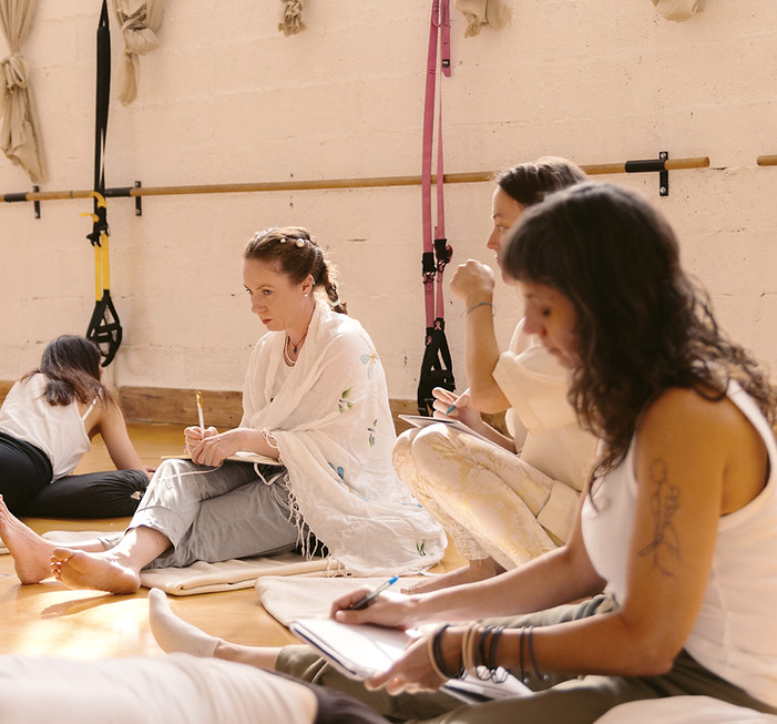 Nieke Franken's yoga teacher training class