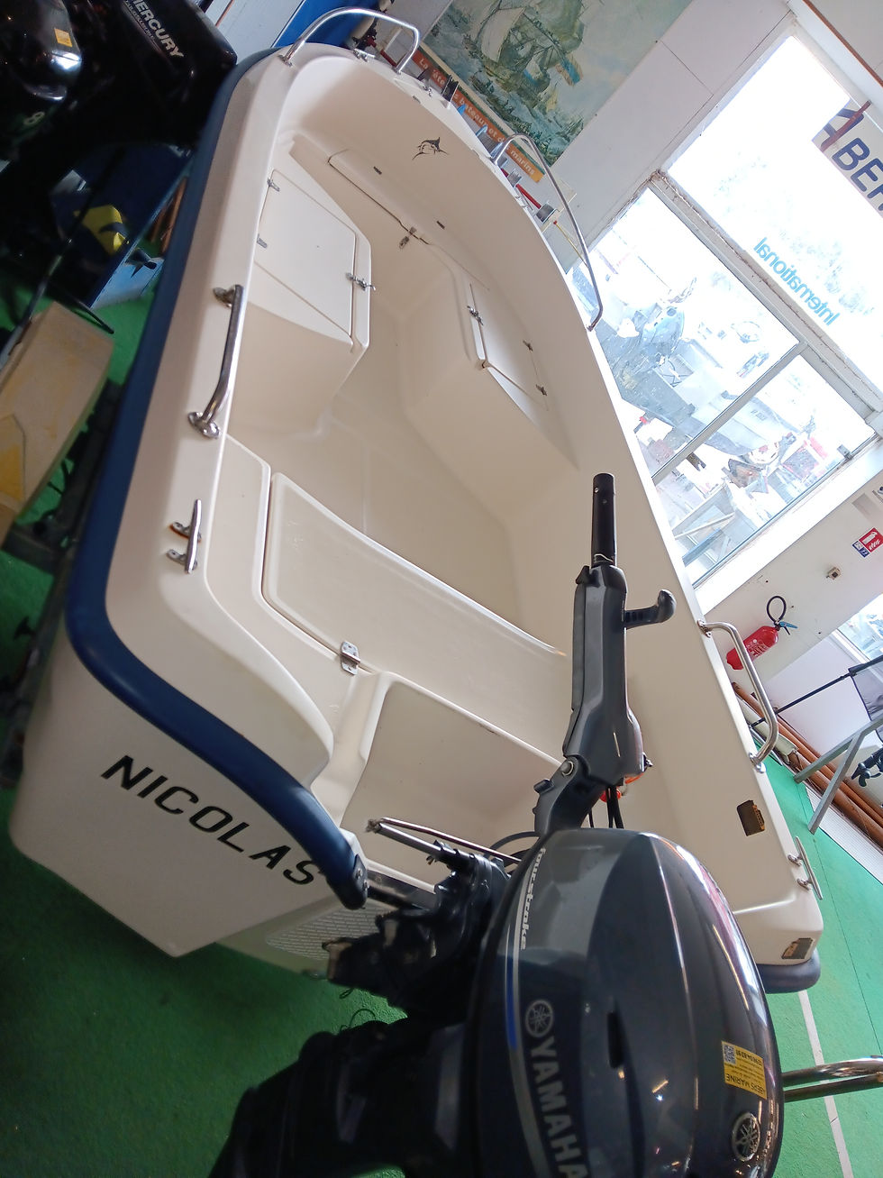 Miniature : Poseidon 435 avec HB Yamaha 25CV de 2017 avec remorque