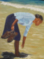 Lady on the Beach
