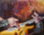 Guitar Player on Fire