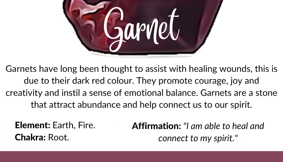 Thumbnail: Norse TREE of Life Healing Gemstone Bracelet - GARNET