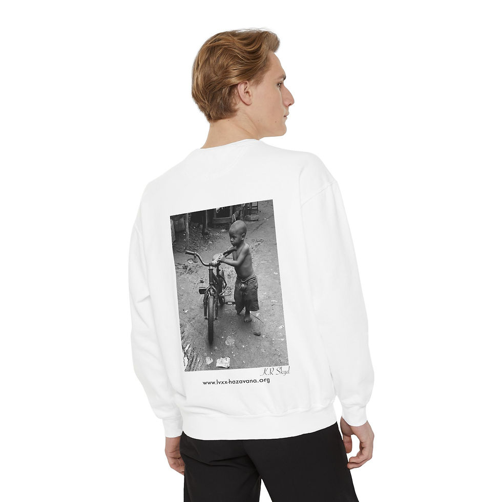 Miniature : LVXX Charity Photo Sweatshirt — Youth Bicycle Graphic Crewneck