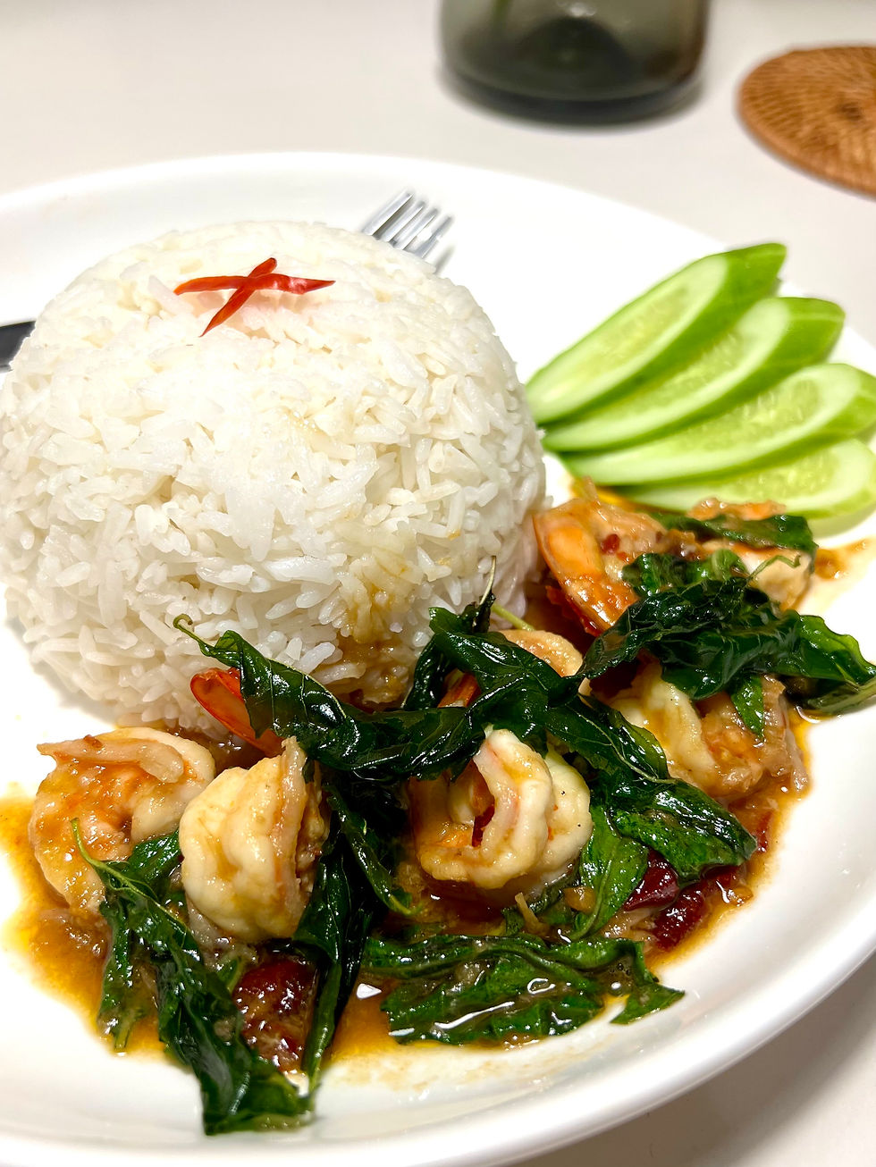 ภาพขนาดย่อ: ข้าวกะเพรากุ้ง