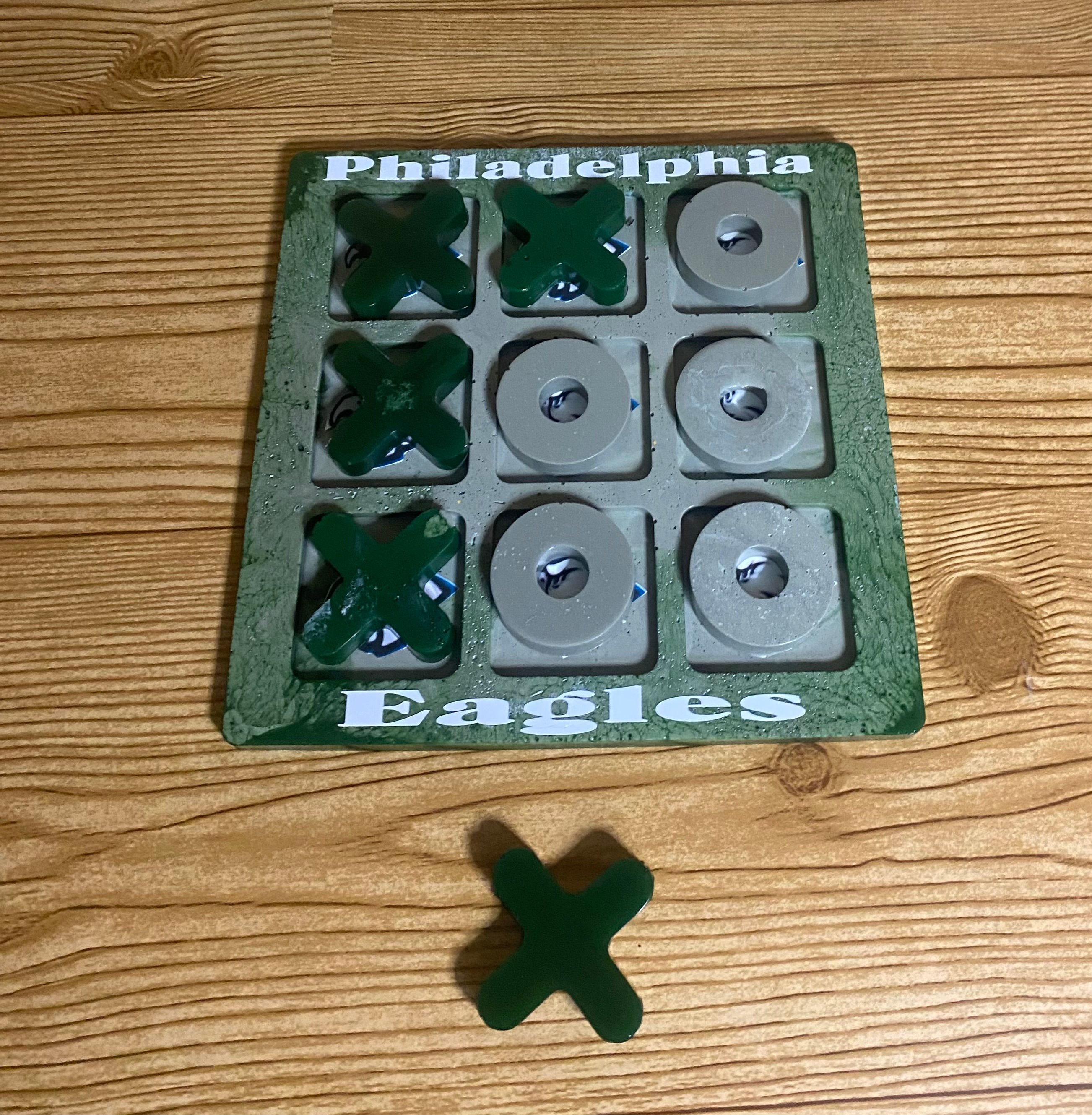 Philadelphia Eagles Custom Made Tic Tac Toe Game -