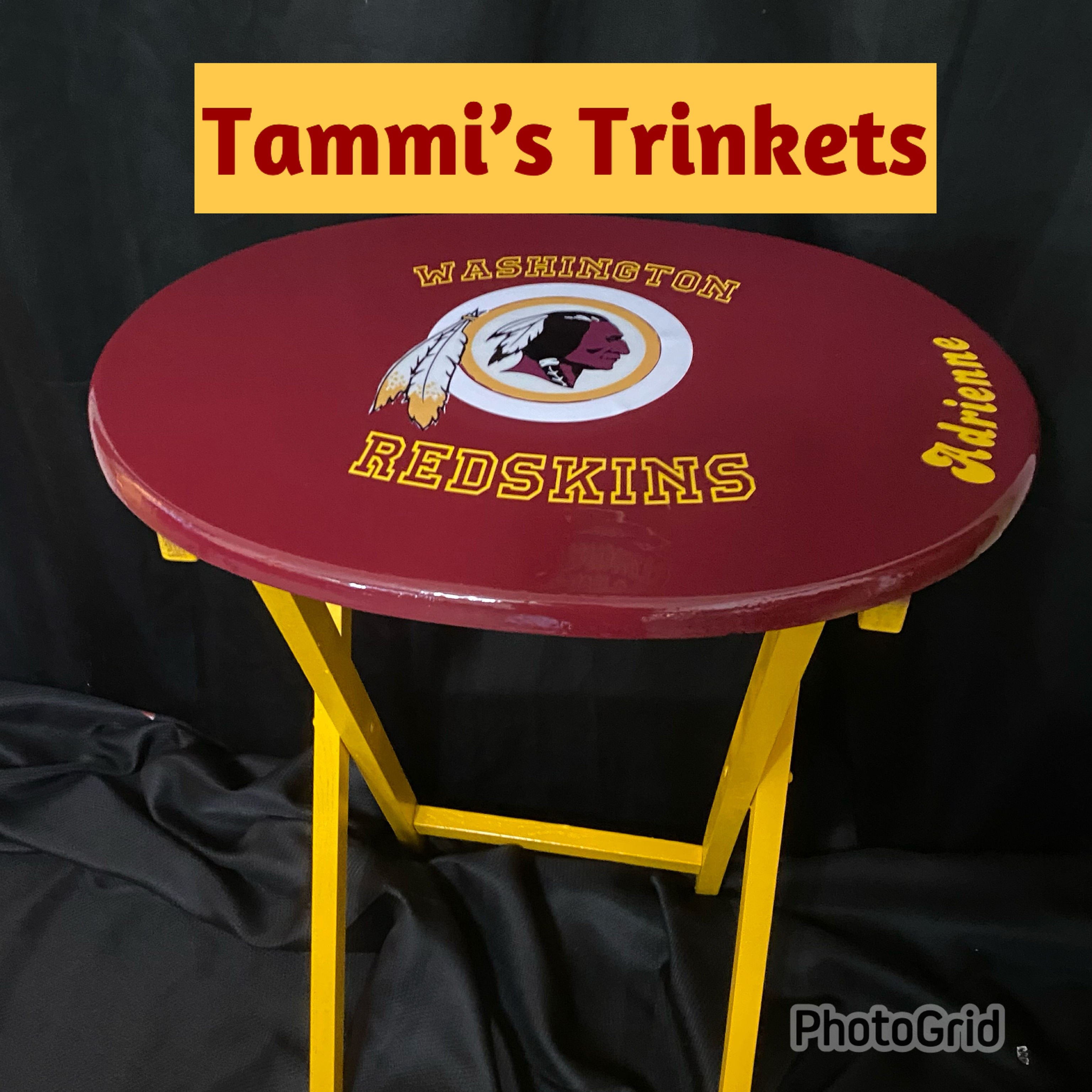 Customized Washington Redskins Table