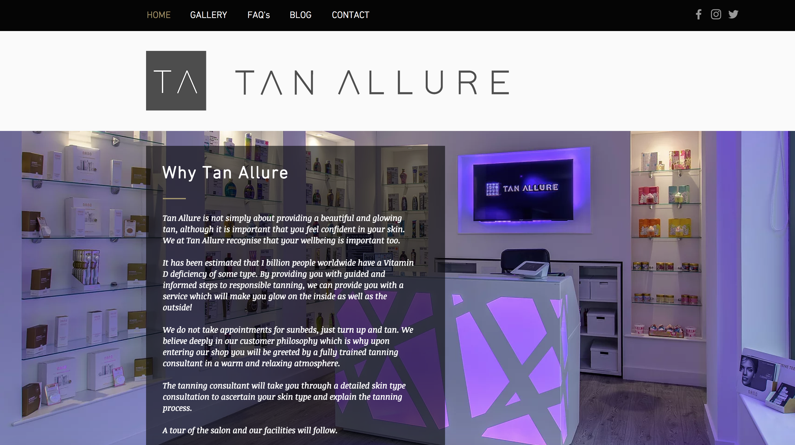 tanning consultant