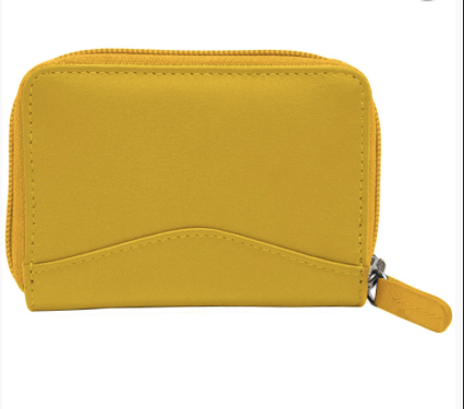 Thumbnail: Yellow Leather Accordian Credit Card Case/The Designers; Leather Clothiers, Inc/Best of Boston