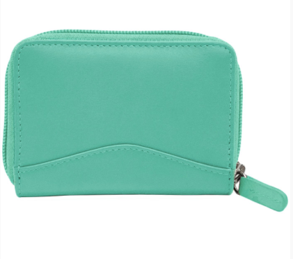 Thumbnail: Turquoise Leather Accordian Credit Card Case/The Designers; Leather Clothiers, Inc/Best of Boston