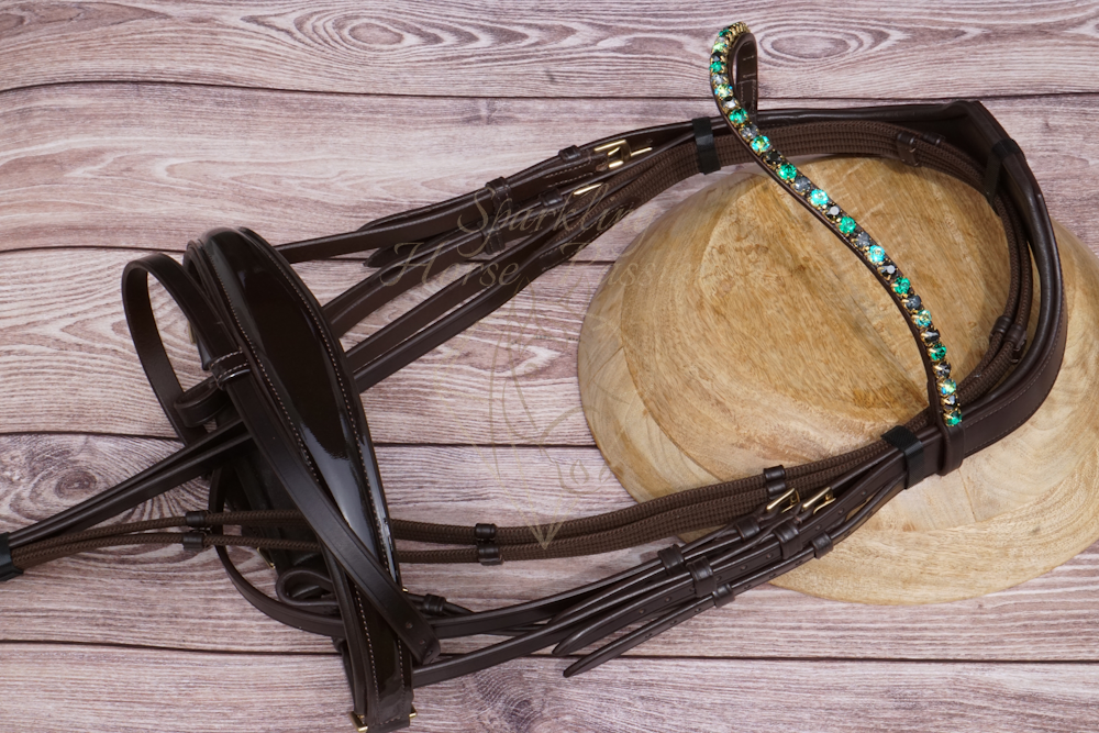 Trensenzaum "Sparkling Grace", Havana, Warmblut