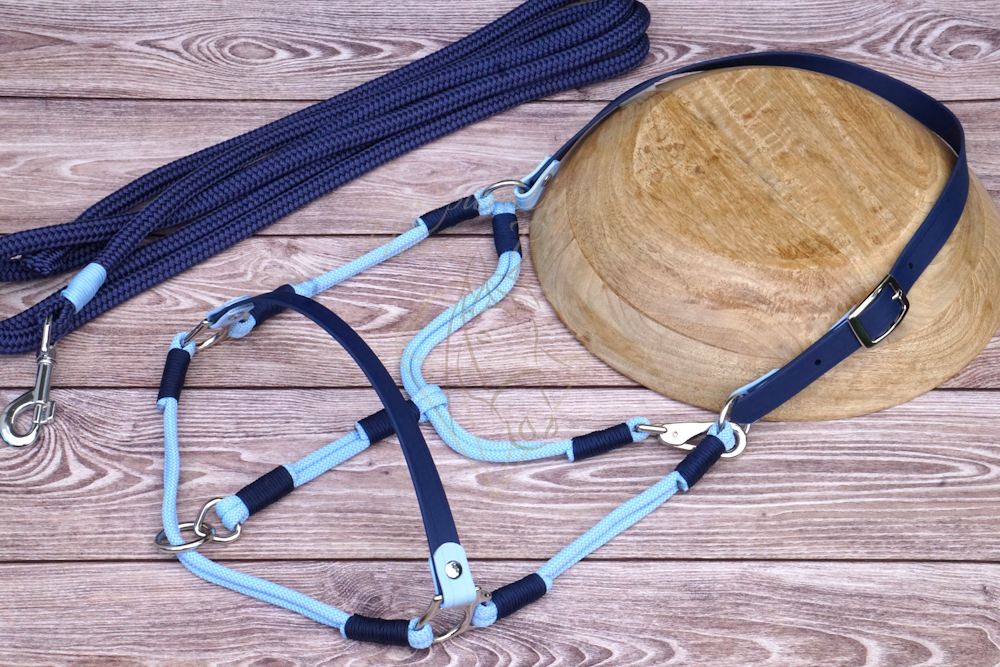 Tauwerk-Biothane®-Halfter-Set "DeLuxe", Warmblut